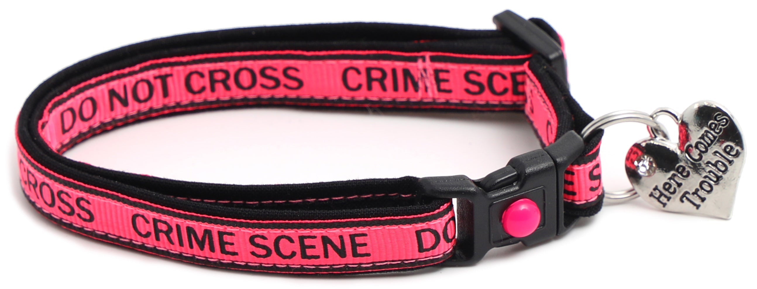 Crime Scene Do Not Cross Breakaway Cat Collar-3