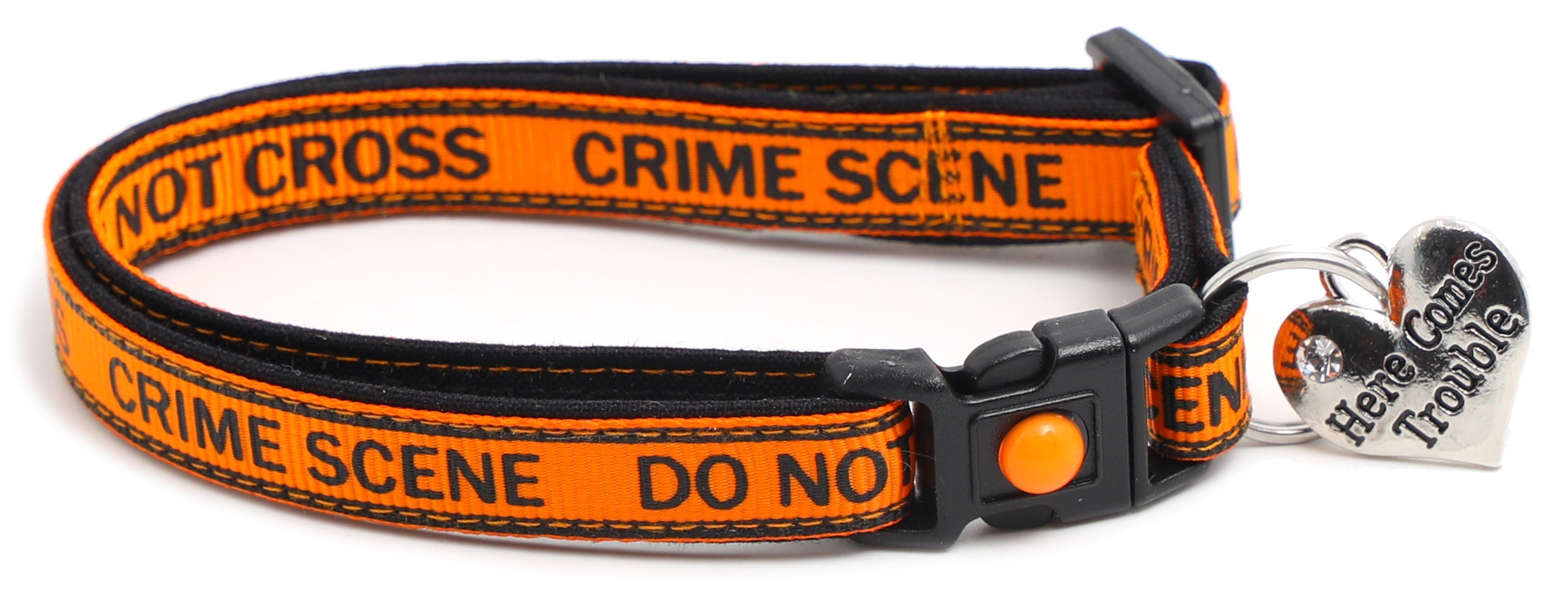 Crime Scene Do Not Cross Breakaway Cat Collar-18