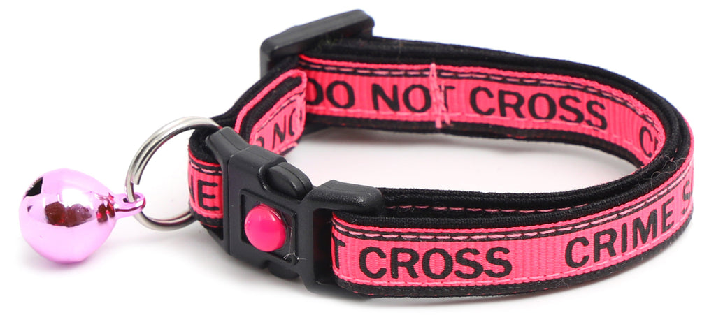 Crime Scene Do Not Cross Breakaway Cat Collar-11