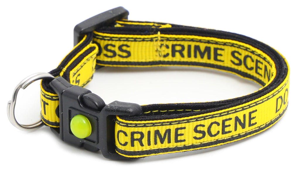 Crime Scene Do Not Cross Breakaway Cat Collar-10